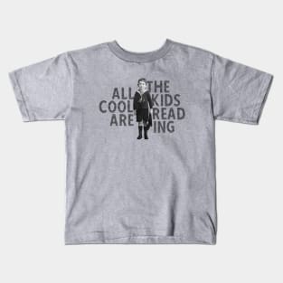 All The Cool Kids Are Reading Vintage Design Kids T-Shirt